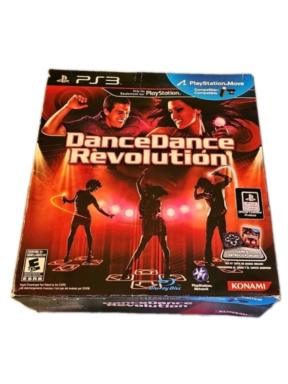 Dance Dance Revolution Mat & Game Set (Sony PlayStation 3, 2010) PS3 CIB